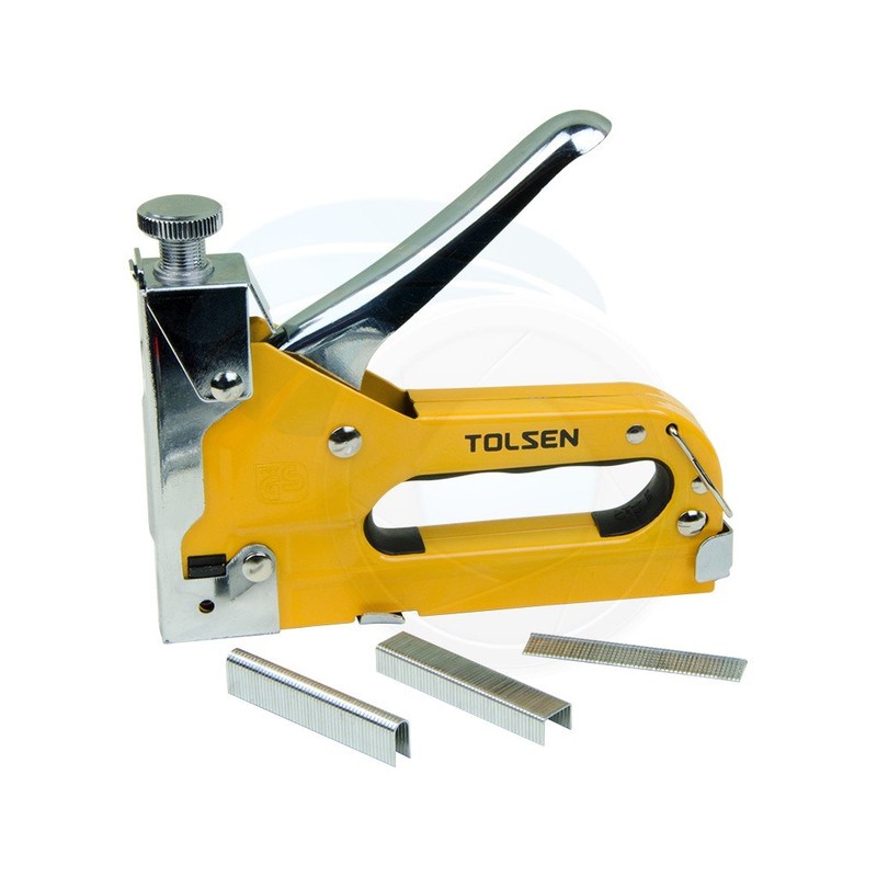 Heavy Duty Chrome 3 Way Stapler Staple Gun Nailer Crown