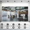 Modern Office Backdrop Video Conference Elegant Business Office Interior Brick