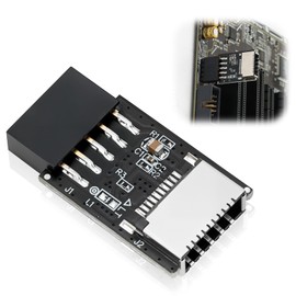 Novstuf USB 2.0 Internal Header 9-Pin to USB 3.1/3.2 Type-E (20-Pin) Motherboard USB2.0 Front Panel Header 180 Degrees Adapter Extend Type E Ports to Pc Front Panel USB-Ports