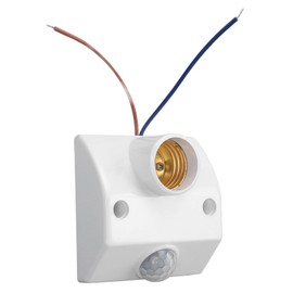 PIR Motion Sensor Light Holder, E27 LED Lamp Base, Human Body Sensor Lamp Holder, Human Body Induction Lamp Holder for Garage, Porch, Stairs