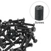 PATIKIL M6x50mm Black Nylon Bolts Plastic Nuts Full Thread Head