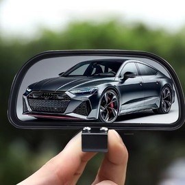 Esreake 2PCS Large 5.7" Adjustable Mounted Blind Spot Mirror Fix with Screws to Prevent Falling, HD Glass Wide Angle Side Rearview Mirror Universal Vehicle Mounted Mirrors (2)