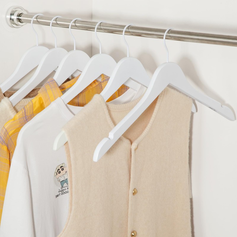 TOPIA HANGER Bride Hanger for Wedding Dress, Premium White Wooden