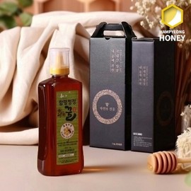 Hampyeong Butterfly Honey Pure Natural Honey Miscellaneous Honey 1kg Gift Set Natural Honey Test Report Enclosed / 함평나비꿀 순수 천연꿀 잡화꿀 1kg 선물세트  천연벌꿀 성적서 동봉