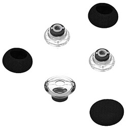 BLLQ Replacement Medium Size Ear Tips Earbuds EarTip Kit with Foam Cover Compatible with Plantronics Voyager Legend, 3 Eartips & 3 Foam Covers (Accessory for Legend M Size)