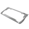 BDK Chrome Plated Rust-Proof Die-Cast Stainless Metal License Plate Frame/Holder