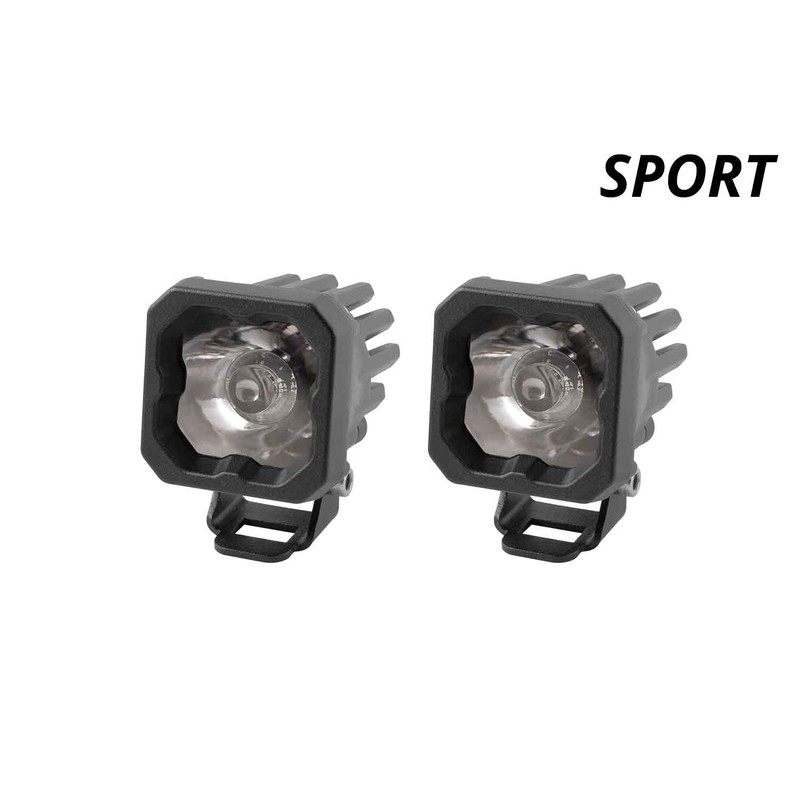 Diode Dynamics SSC1 White Sport Standard LED Pod (pair), Spot