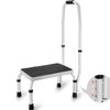 VEVOR Step Stool 1-Step 330lbs Capacity, 3 Adjustable Height with