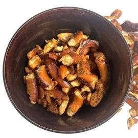 Seasoned Sourdough Pretzels Pieces - 12 oz of Gourmet Krab Twists in Resealable Bag to Ensure Freshness