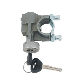 Well Auto Ignition Switch w/ Lock Cylinder, 3-Position, Silver, Automatic Operation, Compatible With 1986-1989 Mazda B2000, B2200, B2600; Part Numbers US-681, US681, UB3976290, UB39-76-290