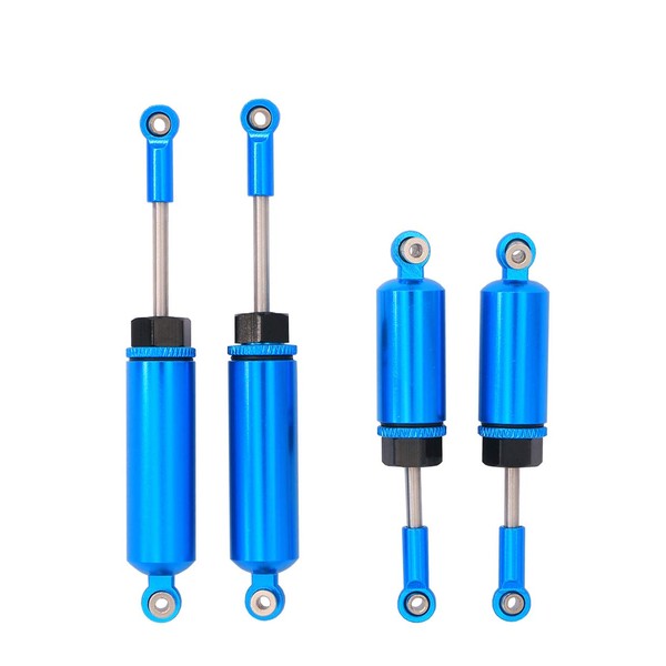 Treehobby Metal Accessory Front and Rear Shock Absorber Damper Compatible with Wltoys 12428 12423 FY-03 1/12 RC Car RC Car Truck Buggy (Blue)
