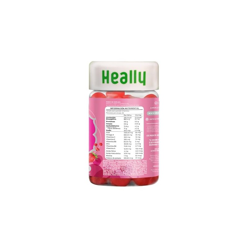 Multivitamínico para Mujer, Gomitas, Para Mayor Energía, Sabor Fresa y