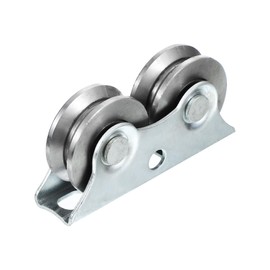 PATIKIL V Groove Caster, 2.5 Inch V Groove Pulley V-Type Groove Wheel Caster for Driveway Gate Industrial Machines V Track Rail, Loading Capacity 551 lbs