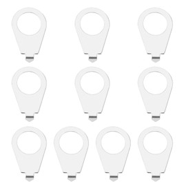 ECSiNG 10PCS Guitar Knob Pointers Plate Compatible with Gibson Les Pauls Electric Guitar Knob Position Indicators Instrument Parts 10mm ID 14mm OD Silver