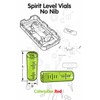 Replacement Level Glass Vial, Spirit Bubble Level, Accurate, No Nib,