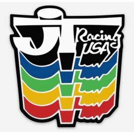 JT Racing  BMX  Bicycle Old School Racing Logo Vinyl Sticker Decal