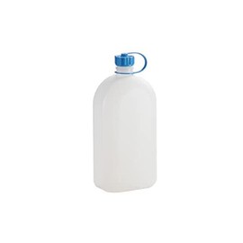 hünersdorff Plastic Bottle, Drinking Bottle, Storage Bottle with Tight Screw Lid, Chemical and Food Resistant, 0.5 Litres, Made in Germany, Natural
