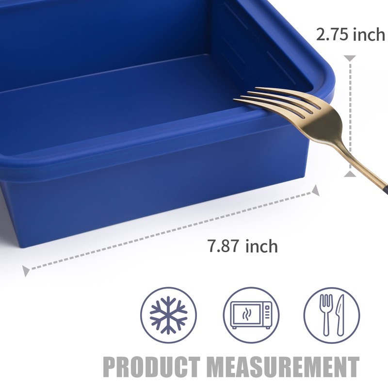 Kinggrand Kitchen 4 Cup Silicone Freezer Molds 2 Pack Soup