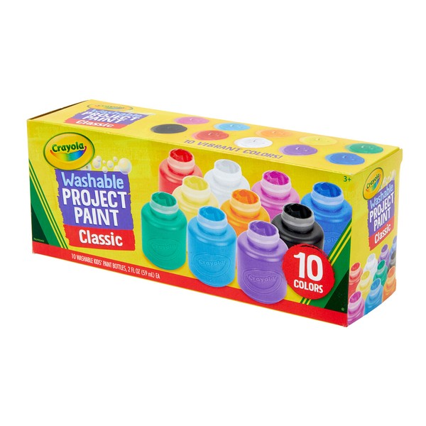 Crayola Washable Kids Paint Set, 10 Count