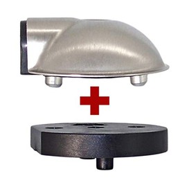 Door Stop TS-4421 with Raised Disc Floor Mounted Door Spacer