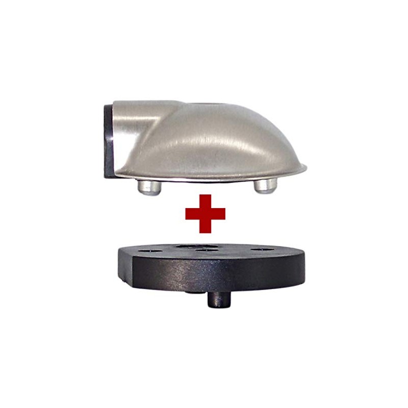 Door Stop TS-4421 with Raised Disc Floor Mounted Door Spacer