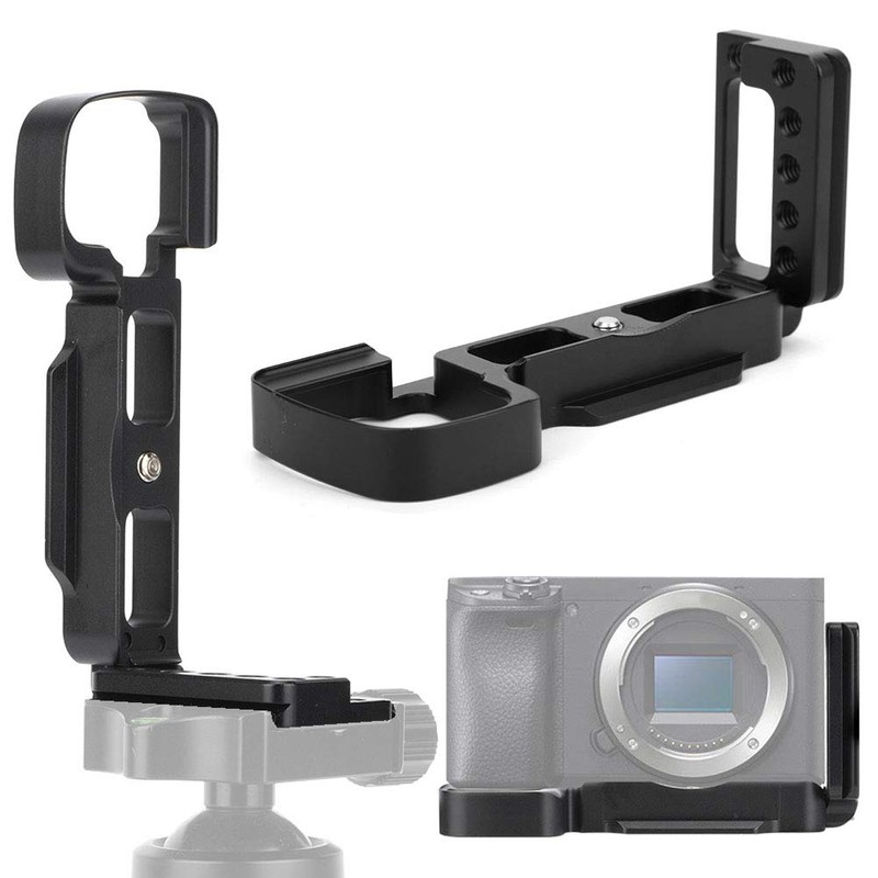 L Plate for Sony A6400, Aluminum Quick Release Plate Vertical