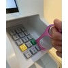 Idea Sekikawa Leather Strap-on Leather Non-Touch Grip, Non-Touch Handle, Pink,