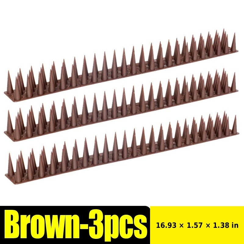 Bird Repellent Spikes for Outdoor Use - Bendable PP Deterrent