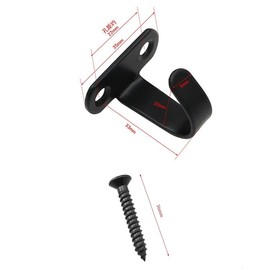 SJZBIN 10PCS Black Screw Mount Ceiling Hooks Stainless Steel Screw Mounted Ceiling Hooks Heavy Duty Coat Hook Hanger for Bathroom Kitchen Cabinet Garage for Bathroom Kitchen Cabinet Garage