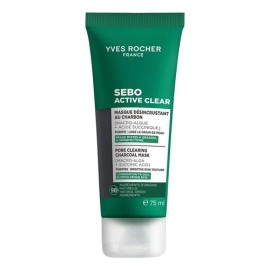 Yves Rocher Mascarilla Facial Carbón Sebo Active Clear 75 Ml