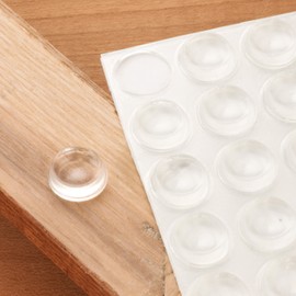 Door and Drawer Bumper, Clear .5" x .140" 25-Piece