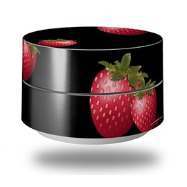 Skin Decal Wrap for Google WiFi Original Strawberries on Black (Google WiFi NOT Included) by WraptorSkinz