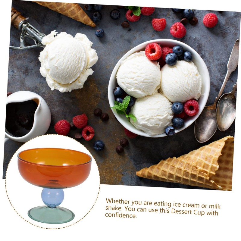 Alipis Unique Shape Multi-use Bowl Decorative Dessert Cup Ice Cup