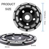 KEWAYO Double Row Diamond Cup - Surface Grinding Wheel, 5
