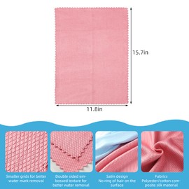 10 Pack Fish Scale Microfiber Cleaning Cloth, Streak Free Miracle Cleaning Cloth Polishing Cloth, 40 x 30cm, Nanoscale Lint Free Reusable Cleaning Cloths for Glass, Car, Windows, Mirrors