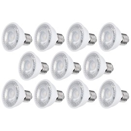 FOCO LED AKSI MR16 E27, Equivalente a 55W (480 lm - Lúmenes), Consume 7W (vatios), LUZ CÁLIDA 3000K, 127V - PACK de 10