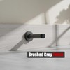 2 Pack Brushed Grey Wall Mounted Door Stopper, 304 Stainless