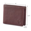 COCHOA Men's Real Leather RFID Blocking Stylish Bifold Wallet with