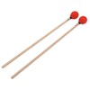 1 Pair Marimba Mallets Medium Hard Yarn Head with Maple