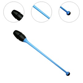 Harilla Gymnastik-Tanzstab, Gymnastikstange aus Gummi, bruchfest, 36 cm, Fitnessgerät für Musikprogramme, Wettkampf, Kinder, Blau