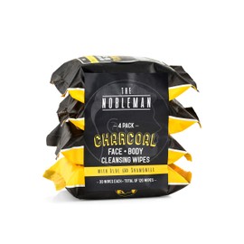 Men's Charcoal Face + Body Cleansing Wipes - 4 Pack (120ct)