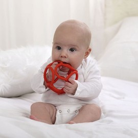 Nuby Tuggy Teething Ball, Colors may vary