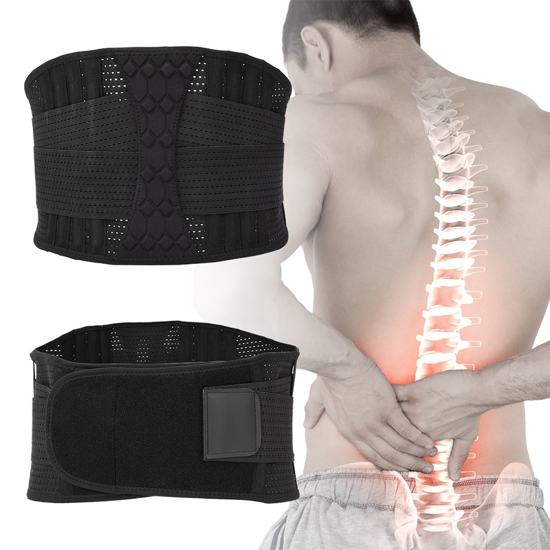 Breathable Nylon Lumbar Lower Back Waist Protection Belt Brace for