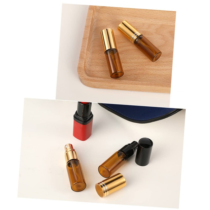 WOONEKY 6 Pack 5ml Travel Bottles Pump Refillable Essential Oil