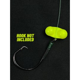 CatfishRattles In-Line Catfish Striper Line Rattles 10Pk Fishing Lure Tackle Catfishing - Chartreuse