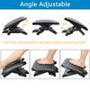 Under Desk Footrest Adjustable Height Comfy Foot Rest with 30