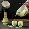 Japanese Matcha Tea Ceremony Set, Ceramic Cat Design Bowl with