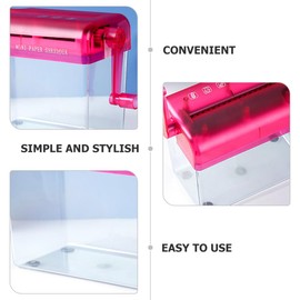 Operitacx Manual Shredder Manual Bookshelf Equipment via Automatic Claws Small Shredder Wear-resistant Hand Shredder Wear-resistant Hand Shredder House Supplies Plastic