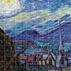 Mindbogglers Gold 1500-Piece Jigsaw Puzzle: Starry Night by Van Gogh