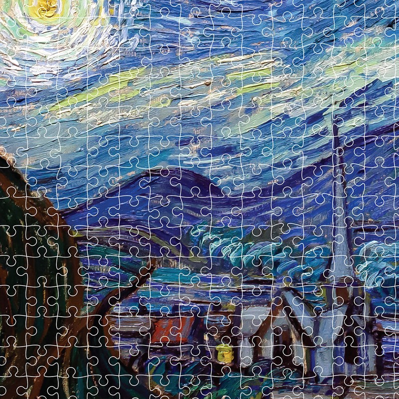 Mindbogglers Gold 1500-Piece Jigsaw Puzzle: Starry Night by Van Gogh
